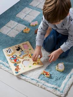 Spielzeug-Lernspiele-Puzzle-Steckpuzzle Bauernhof, Holz FSC®