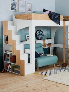 Zimmer und Aufbewahrung-Zimmer-Kinderbett, Babybett-Accessoires-Leiter für Kombibett "Easyspace" mit Regal, Leiterregal