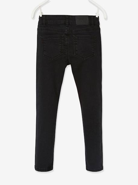 Mädchen Slim-Fit-Jeans „waterless“, Hüftweite REGULAR SCHWARZ 