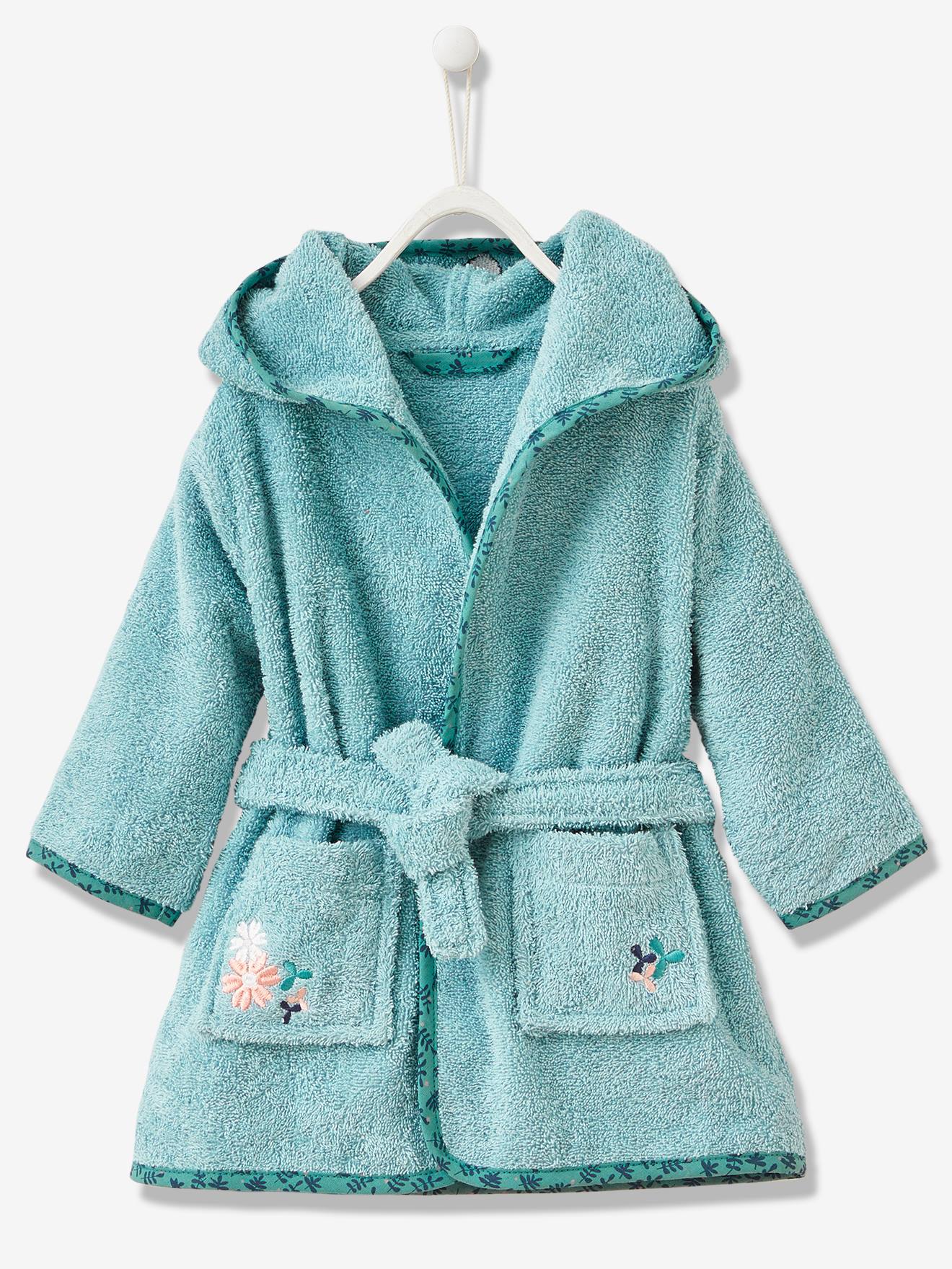 Peignoir Bebe Personnalisable Biche Vert Bebe