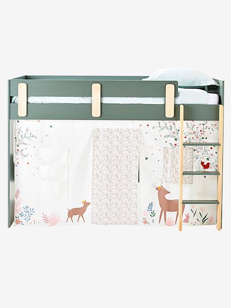 Tente De Lit Reversible Foret Enchantee Blanc Chambre Et Rangement