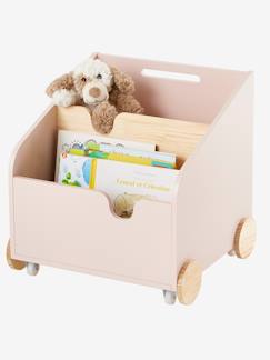 Zimmer und Aufbewahrung-Aufbewahrung-Truhe, Aufbewahrung für Spielzeug-Kinderzimmer Bücherregal auf Rollen