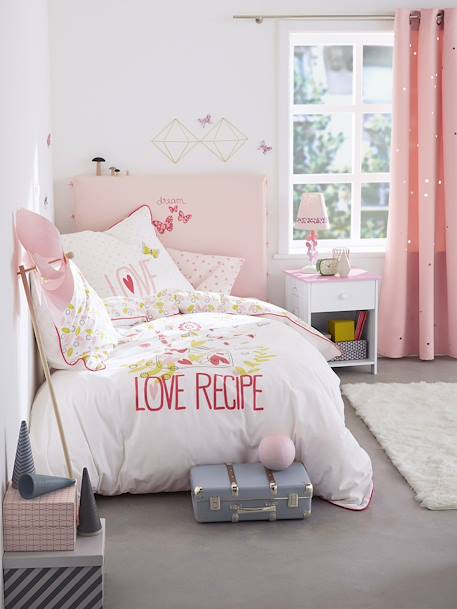 Verdunkelungsvorhang für Kinderzimmer Blau+Grau+Rosa 