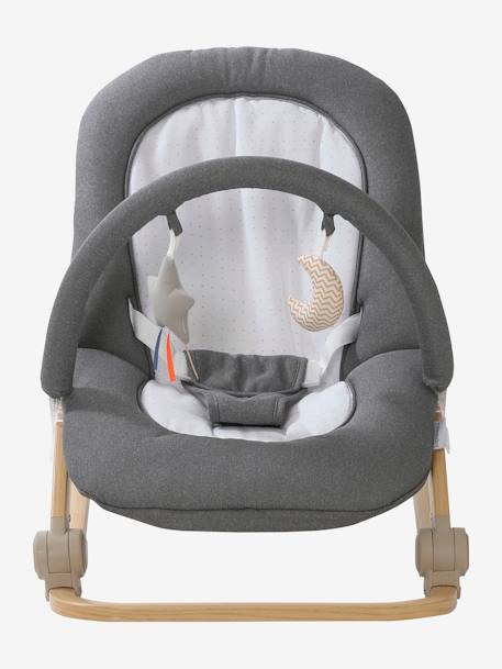 Transat avec arche Babydream curry+gris/blanc+tilleul 