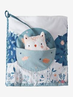 Livre bébé d'éveil + peluches en velours Forêt enchantée