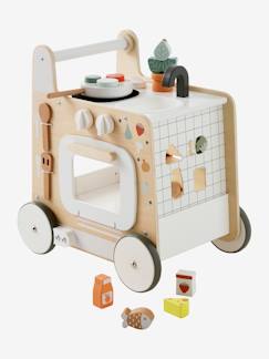Spielzeug-Erstes Spielzeug-Erstes Lernspielzeug-3-in-1-Lauflernwagen mit Spielküche FSC®