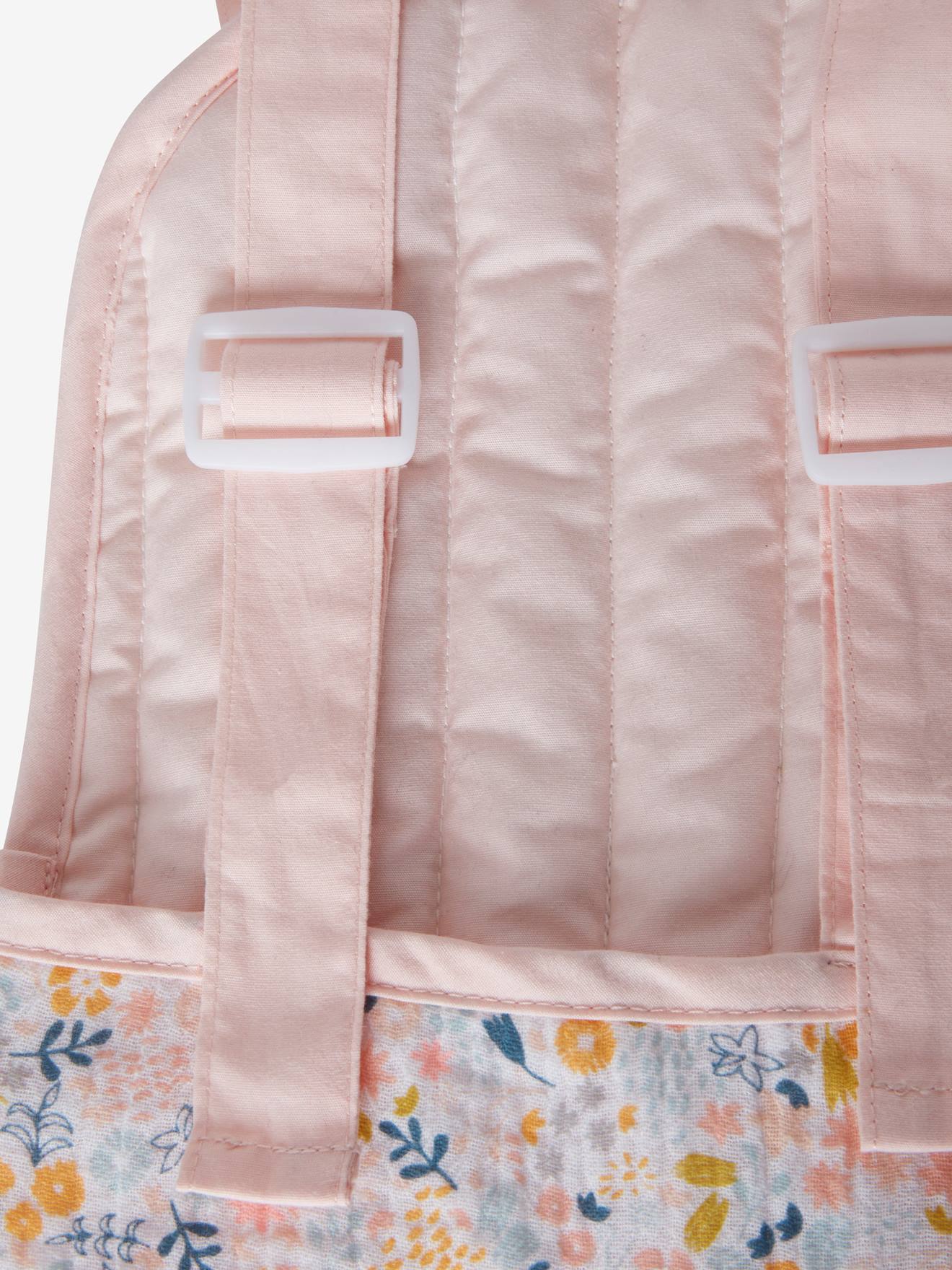 Porte Bebe Poupon En Gaze De Coton Rose Jouet