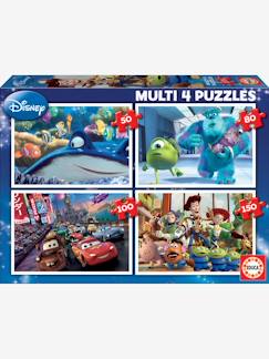 -Lot de 4 puzzles progressifs 50 à 150 pièces Multi 4 Disney® Pixar EDUCA