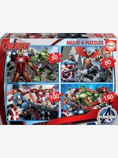 Spielzeug-Lernspiele-Puzzle-Puzzle-Set in 4 Schwierigkeitsstufen Marvel®Avengers