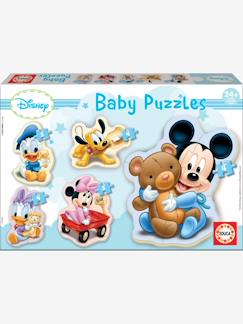 Jouet-Jeux éducatifs-Puzzles-Lot de 5 puzzles progressifs 3 à 5 pièces Disney® Mickey EDUCA