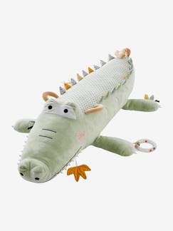 Spielzeug-Erstes Spielzeug-Schmusetuch, Schmusetier und Stoffspielzeug-Activity-Plüschtier „Dschungel“, Krokodil