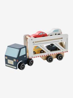 Spielzeug-Fantasiespiele-Abschleppwagen mit Autos aus Holz