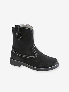 Chaussures-Chaussures fille 23-38-Boots, bottines-Boots hauts en cuir fille