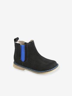 Chaussures-Chaussures bébé 17-26-Marche garçon 19-26-Boots, bottines-Boots cuir bébé garçon élastiqués