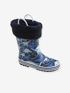 Schuhe-Jungenschuhe 23-38-Gummistiefel-Jungen Gummistiefel mit Fleece-Futter
