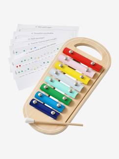 Spielzeug-Erstes Spielzeug-Musik-Xylophon mit Noten aus FSC®-Holz