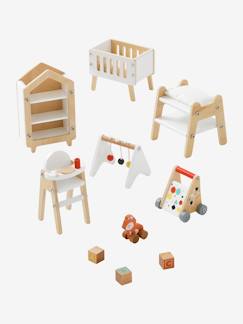 Spielzeug-Babypuppen und Puppen-Puppenhaus Kinderzimmer ,,Amis des petits" FSC®