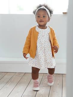 Must-haves für Babys-Mädchen Baby-Set: Kleid, Strickjacke & Haarband