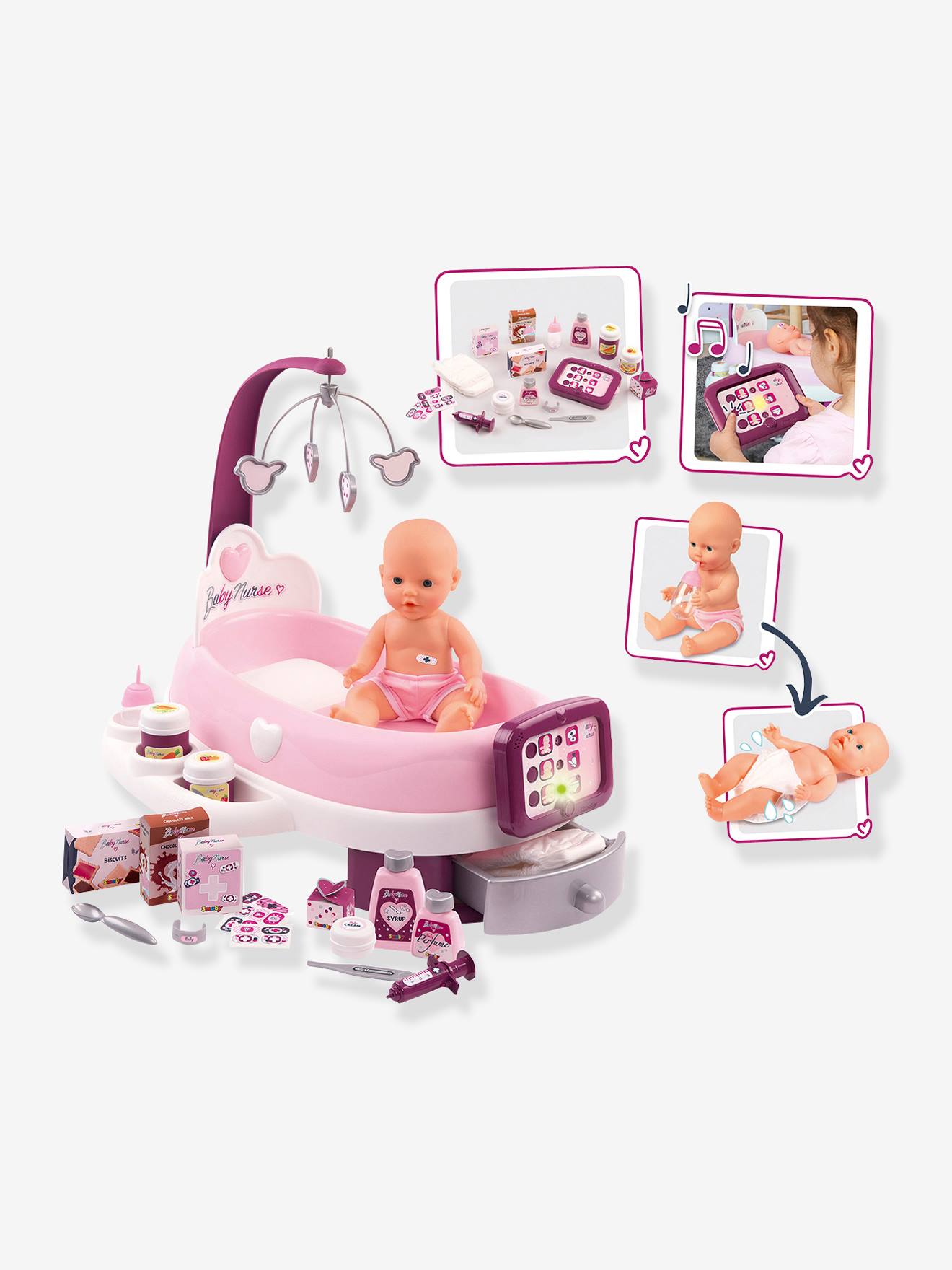 Nurserie Electronique Baby Nurse Smoby Rose Jouet