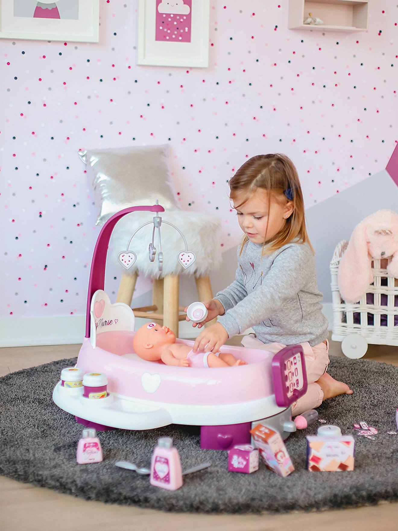 Nurserie Electronique Baby Nurse Smoby Rose Jouet