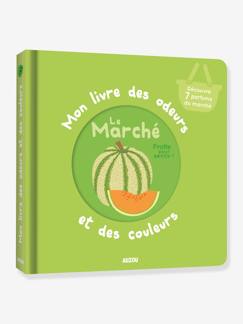 Jouet-Livres-Imagier Mon livre des odeurs et des couleurs - Le marché AUZOU