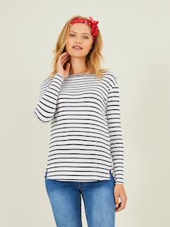 Umstandsmode-T-Shirt, Top-Shirt in Wickelform, Schwangerschaft & Stillzeit Oeko-Tex