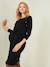 Robe tricot de grossesse et d'allaitement noir 