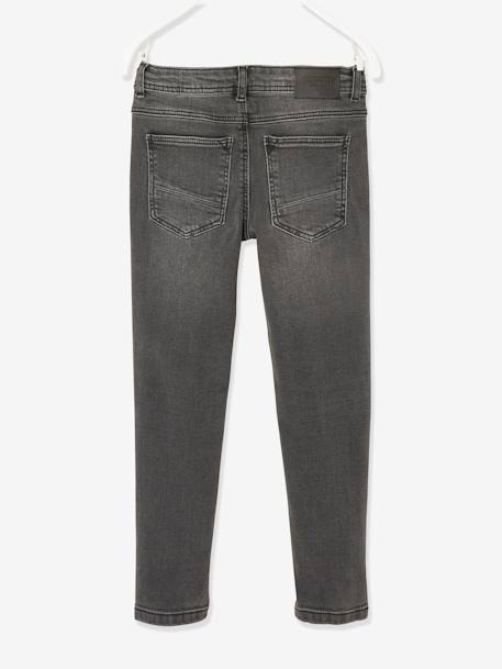 Jean slim MorphologiK LARGE 'waterless' garçon DENIM BRUT+DENIM GRIS FONCE+double stone+STONE 