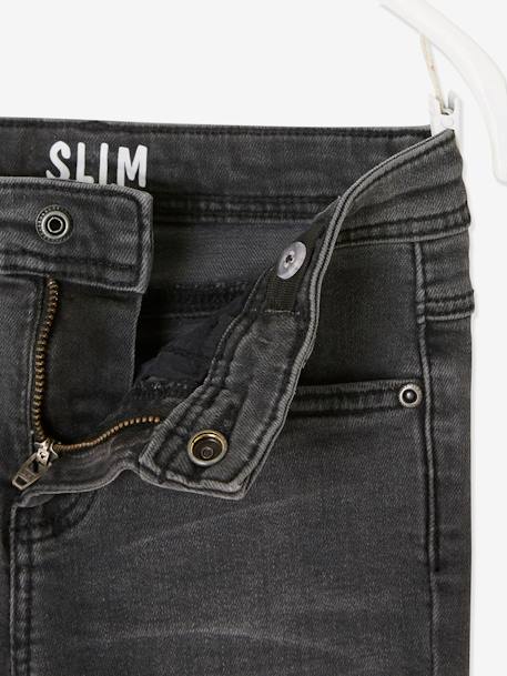 Jean slim MorphologiK LARGE 'waterless' garçon DENIM BRUT+DENIM GRIS FONCE+double stone+STONE 