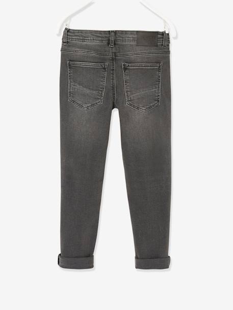 Jean slim MorphologiK LARGE 'waterless' garçon DENIM BRUT+DENIM GRIS FONCE+double stone+STONE 