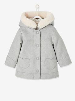 Les essentiels de bébé-Manteau à capuche bébé fille