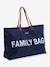 Sac à langer Family Bag CHILDHOME BLEU+NOIR+VERT CLAIR UNI AVEC DECOR 