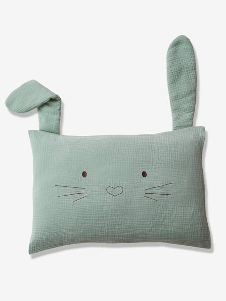 Taie D Oreiller Bebe En Gaze De Coton Menthe A L Eau Oeko Tex Vert Linge De Maison Et Decoration