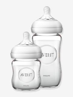 -Kit nouveau-né : 2 biberons en verre (125 + 240 ml) Philips AVENT Natural
