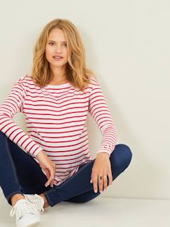 Umstandsmode-T-Shirt, Top-Shirt in Wickelform, Schwangerschaft & Stillzeit