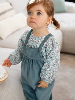 Latzhose-Mädchen Baby-Set: Bluse und Latzhose
