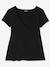 Lot de 2 T-shirts cache-coeur grossesse et allaitement LOT MARINE/GRIS+noir 