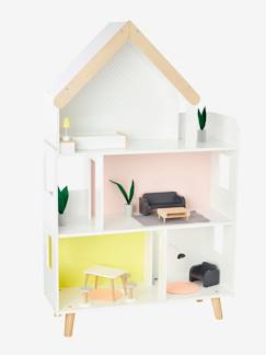 Spielzeug-Nachahmungsspiele-Puppenhaus aus Holz für Modepuppen
