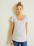 Lot de 2 T-shirts cache-coeur grossesse et allaitement LOT MARINE/GRIS+noir 