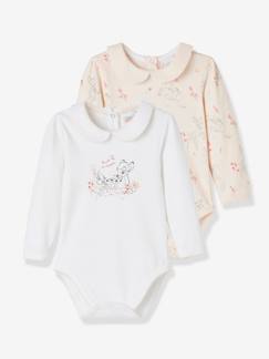 Mon premier Noël-Lot de 2 bodies bébé fille Disney Bambi® manches longues