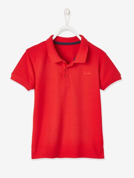 Jungen Poloshirt, kurze Ärmel elektrisch blau+grau meliert+hellblau+KHAKI+marine+pastellgelb+ROT+weiß 