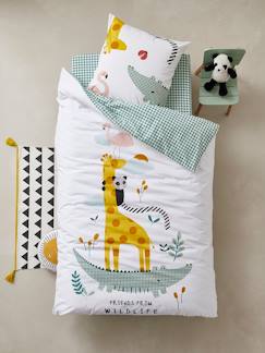 Linge de maison et décoration-Linge de lit enfant-Parure Fourre de duvet + taie d'oreiller enfant HAPPY'RAMIDE