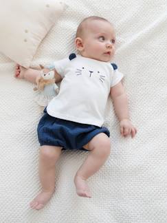 Festliche Mode für Baby-Festliches Baby-Set: T-Shirt & Shorts