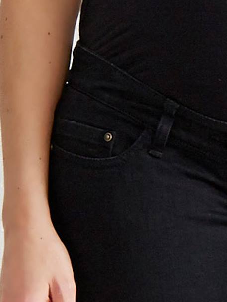 Umstands Slim-Fit-Jeans, Schrittl. 78 cm grau+schwarz 