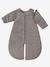 Baby 2-in-1 Schlafsack / Overall marine+taupe 