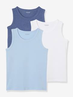Junge-Unterwäsche-Unterhemd-3er-Pack Jungen Unterhemden