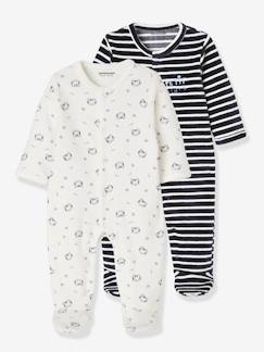 Bébé-Pyjama, surpyjama-Lot de 2 pyjamas bébé en velours