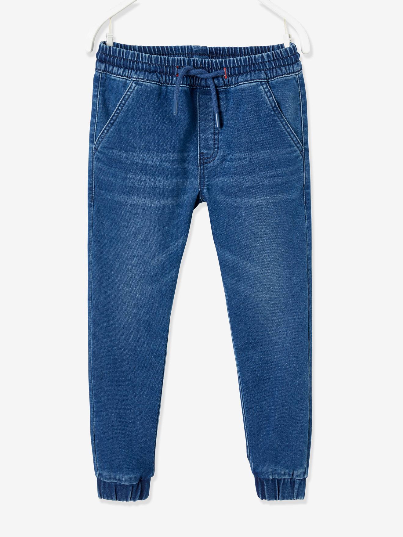 VERTBAUDET Pantalon Droit garçon en Molleton Effet Denim Brut VERTBAUDET Pantalon Droit garçon en Molleton Effet Denim Brut