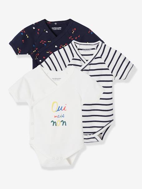 Lot De 3 Bodies Manches Courtes Ouverture Devant Bebe Naissance Lot Encre Bebe Lot De 3 Bodies Manches Courtes Ouverture Devant Bebe Naissance Lot Encre Bebe