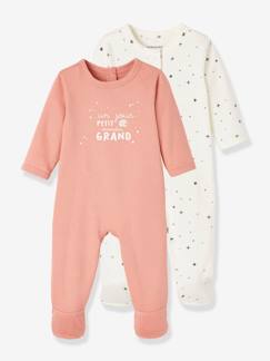 Bébé-Lot de 2 pyjamas bébé naissance en coton bio